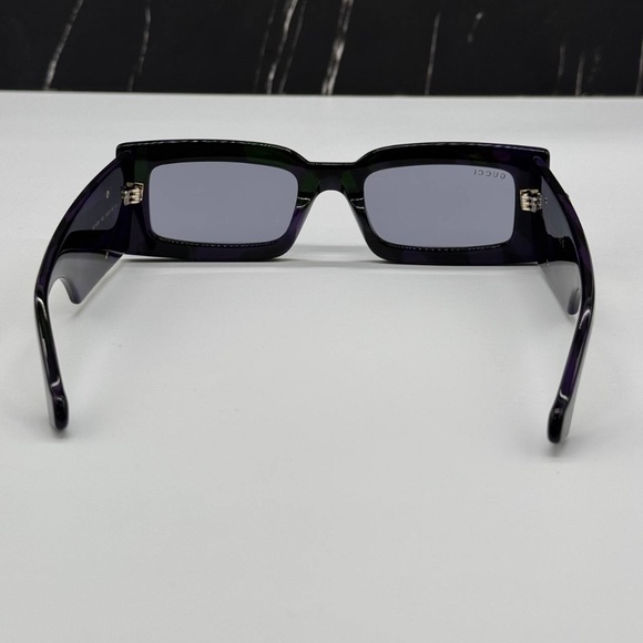 NEW GUCCI SQUARE SUNGLASSES GUCCI GG1425S 003 HAVANA GREY EYEWEAR - Picture 7 of 12